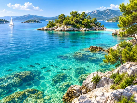 AI ilustracija — Vode i more