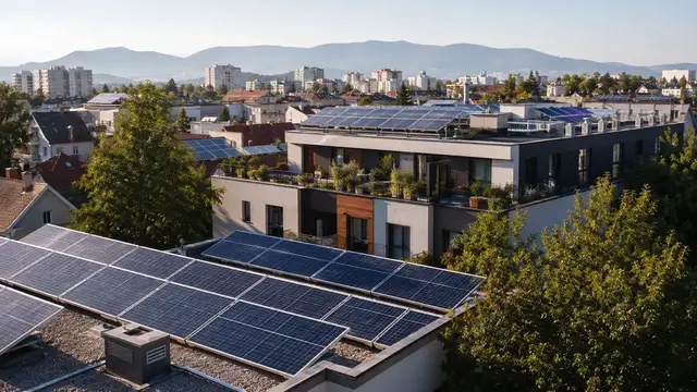 Solarni paneli na krovovima u gradskom energetskom sustavu