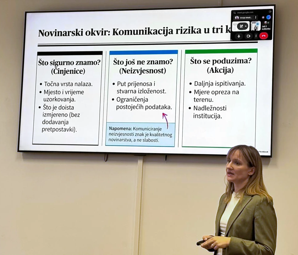 Komunikacija rizika: što znamo, što još ne znamo i što se poduzima.